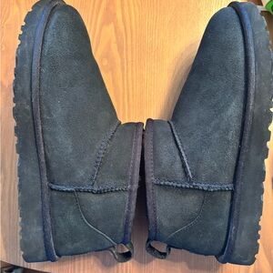 Ugg Classic Ultra Mini Black Suede Boots